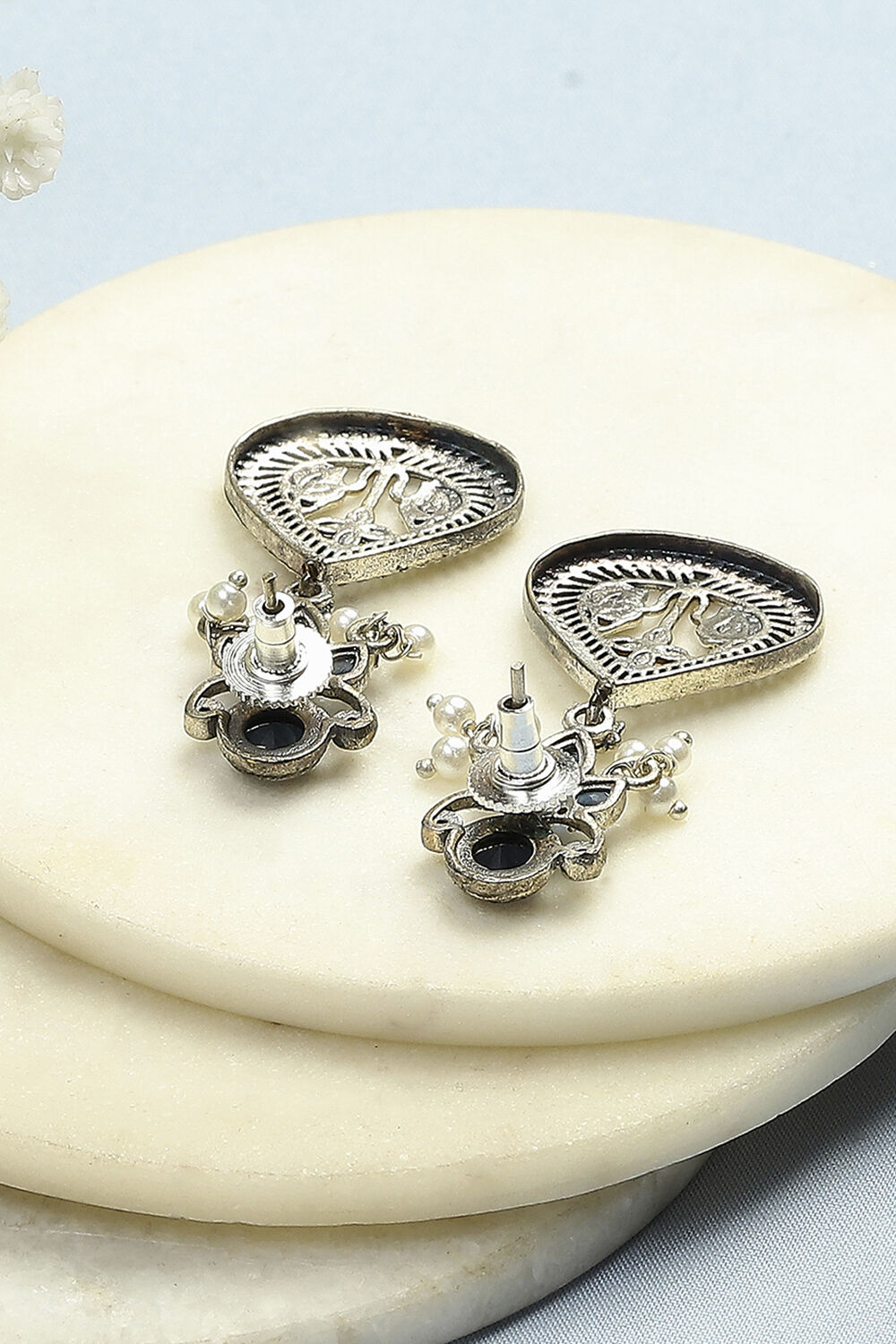 Navy Brass Drop & Danglers image number 2