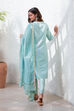 Pink Yard-Dyed Chanderi Kurta & Pants Suit Set image number 4