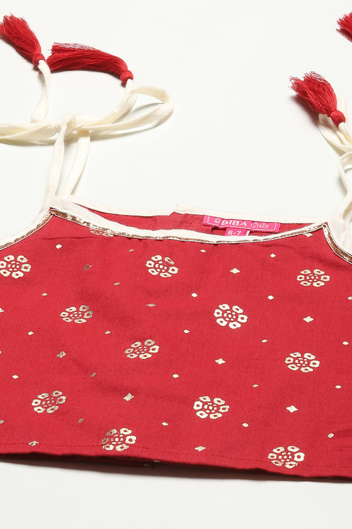 Blue Cotton Lehenga Set image number 1