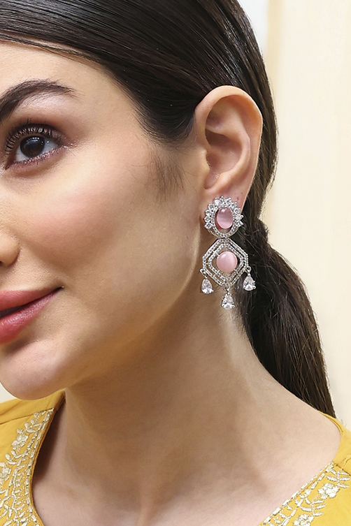 Light Pink Alloy Drop & Danglers image number 1