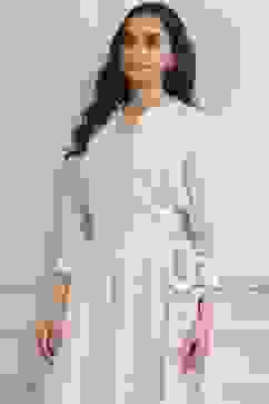 Off White LIVA Straight Printed Top image number 6