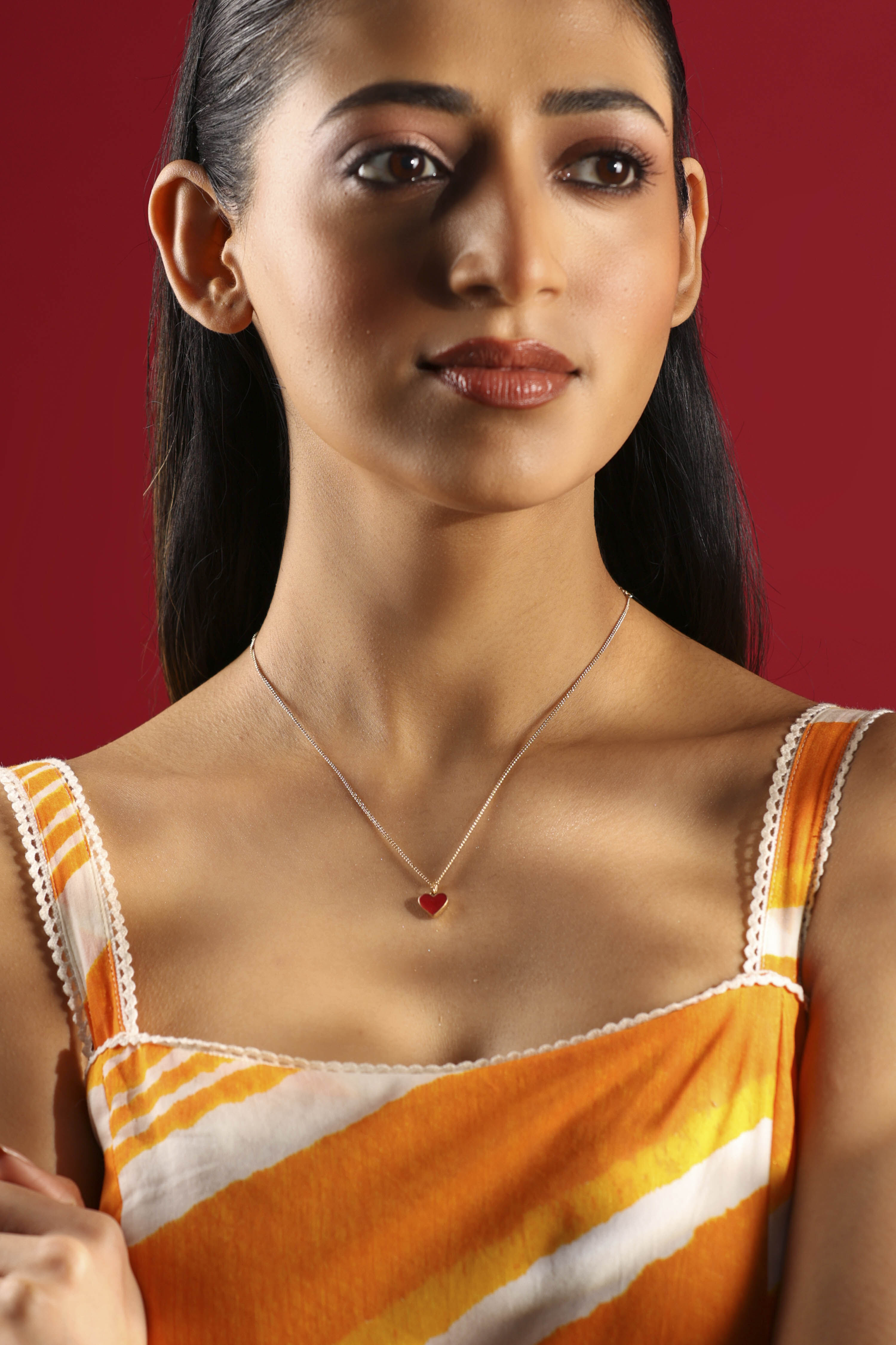 Red Brass Necklace image number 3