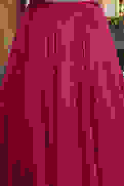 Fuschia Viscose Rayon Straight Skirt Set image number 2