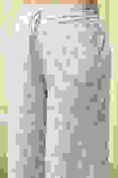 Lime Green Cotton Hand Block Print Unstitched Suit Set image number 3