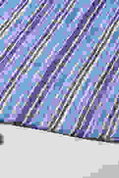 White & Blue Rayon Gathered Kurta Pants Suit Set image number 3