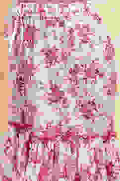 Red and White Cotton Schiffli Straight Suit Set image number 2