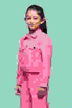 Pink Cotton Jacket image number 2