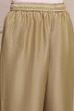 Gold Polyester Straight Palazzos image number 1