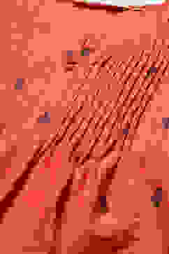 Terracotta Cotton Straight Yarndyed 2 Piece Set image number 1