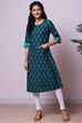 Green Cotton Yarndyed Kurta image number 0