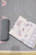 Peach Linen Printed Unstitched Suit Set image number 0