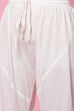 Ecru Cotton Anarkali Kurta Churidar Suit Set image number 7