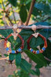 Smart Acrylic And Sky Blue Earrings image number 1