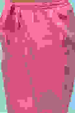 Pink Cotton Floral Printed Gathered Tiered Suit Set image number 2