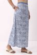 Blue Cotton Printed Regular Skirt image number 3