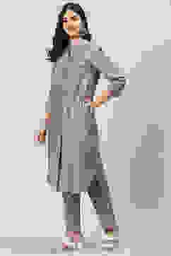 Lilac Poly Viscose Straight 2 Piece Set image number 0