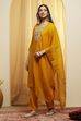 Fuschia Viscose Rayon Straight Suit Set image number 3