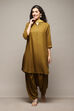 Bronze Burst LIVA Blend Straight Solid Suit Set image number 7