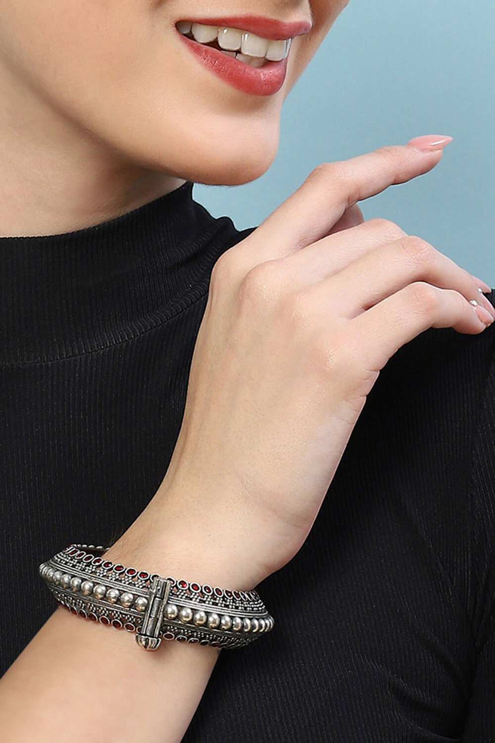 Red Brass Bangles image number 1