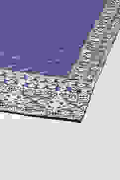 Navy Blue Cotton Anarkali Kurta Churidar Suit Set image number 3