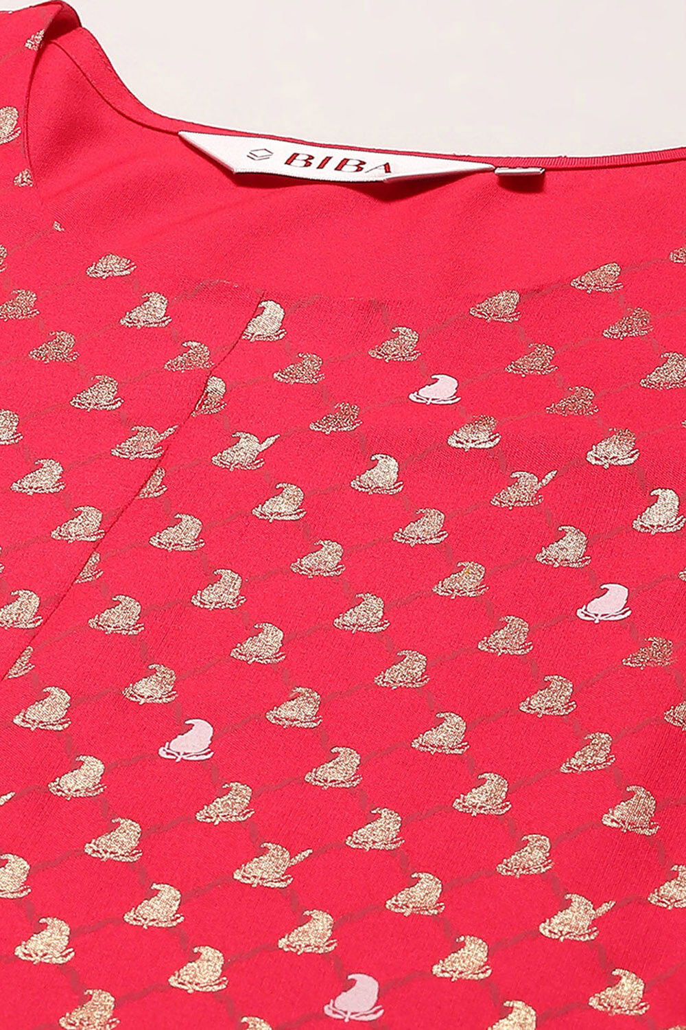 Fuchsia Rayon flax Narrow Kurta Pant Suit Set image number 1