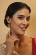 Red Brass Jhumka image number 3