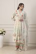 White Cotton Anarkali Suit Set image number 6