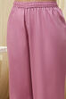 Powder Pink Embroidered Straight Suit Set image number 2