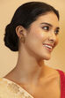 Gold Plated Brass Temple Stud Earrings image number 3