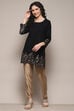 Black Daffodil Straight Printed Kurti image number 2