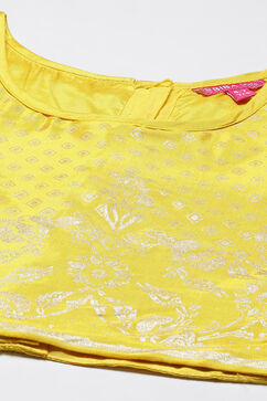 Yellow Viscose Lehenga Set image number 1
