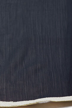Blue Art Silk Straight Kurta Churidar Suit Set image number 3