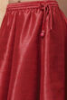 Red Floral Printed Flared Festive Lehenga Set image number 2