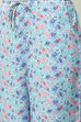 Sky Blue Printed Straight Suit Set image number 2