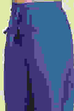 Blue Cotton Flared Printed Suit Set image number 2