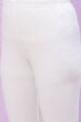 Ivory Nylon Girls Straight Kurta Churidar Suit Set image number 8