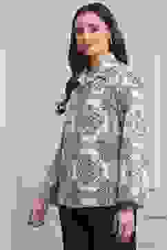 Off-White Cotton Printed Straight Shirt image number 2