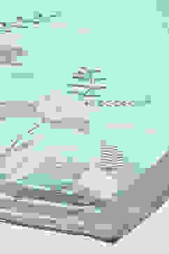 Blue Cotton Blend Floral Digital Print Unstitched Suit Set image number 4