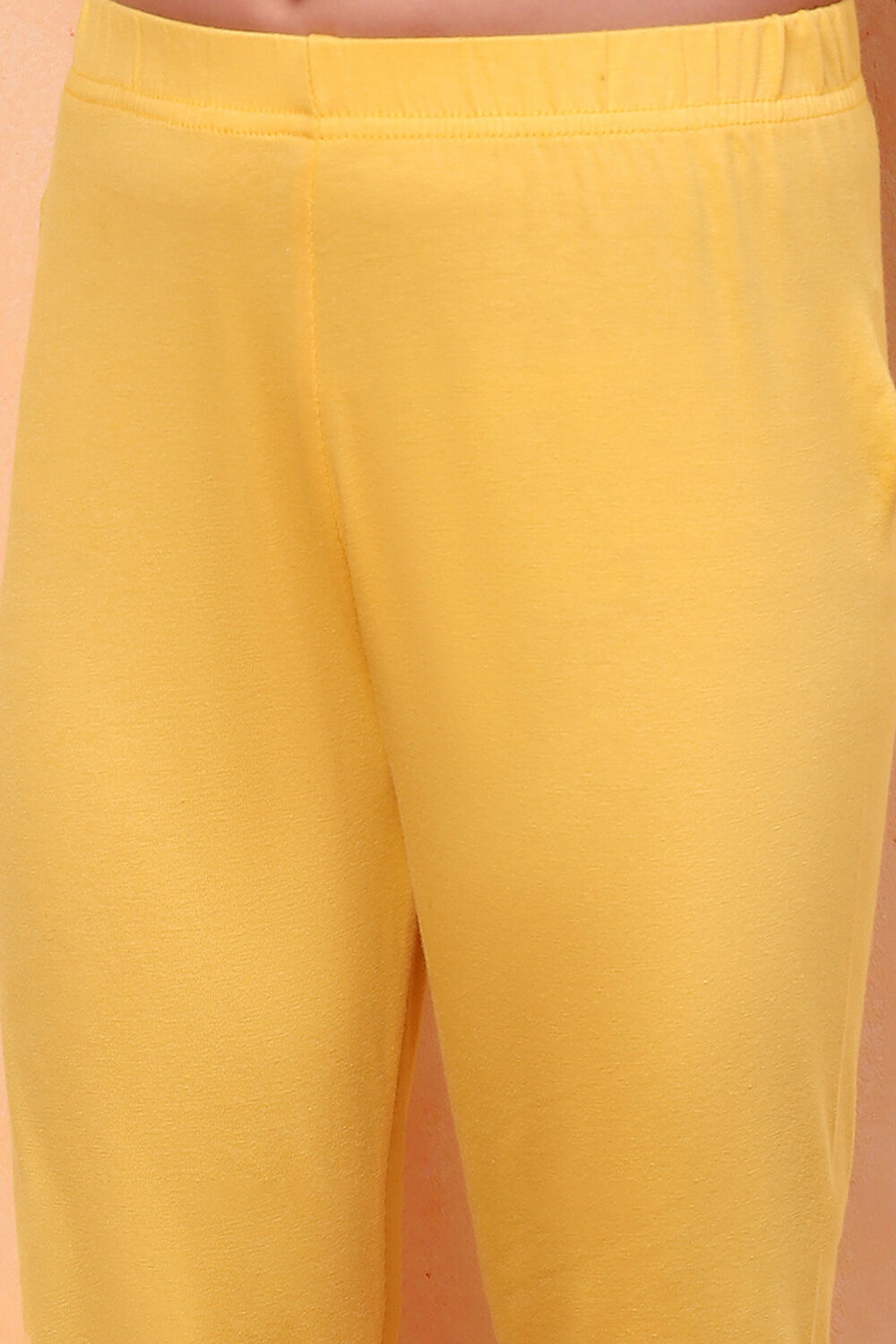 Yellow Cotton Printed Tiered Festive Flared Suit Set image number 2