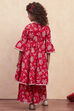 Blue Cotton Tiered Suit Set image number 4