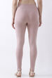 Pink Cotton Lycra Ankle Length Leggings image number 5