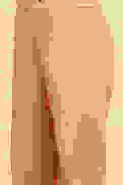 Peach Cotton Straight Printed Kurta Pants Set image number 2