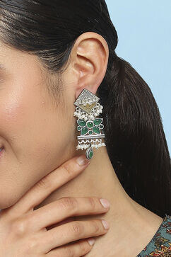 Green Brass Drop & Danglers image number 1