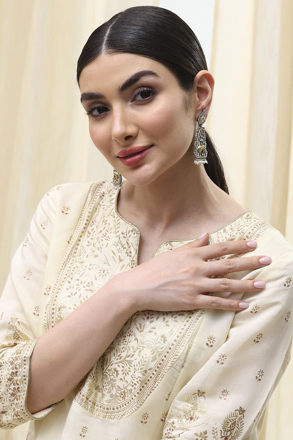 Gold Brass Drop & Danglers image number 3