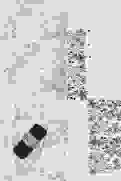 Off White Cotton Machine Embroidered Unstitched Suit Set image number 1