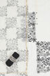 Off White Cotton Machine Embroidered Unstitched Suit Set image number 1