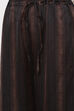 Charcoal Art Silk Straight Kurta Palazzo Suit Set image number 6