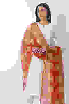 Red Cotton Dupatta image number 1