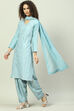 Berry Red Cotton Silk Straight Kurta Salwar Pant Suit Set image number 6