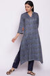 Maroon Woolen Printed Kurta image number 4
